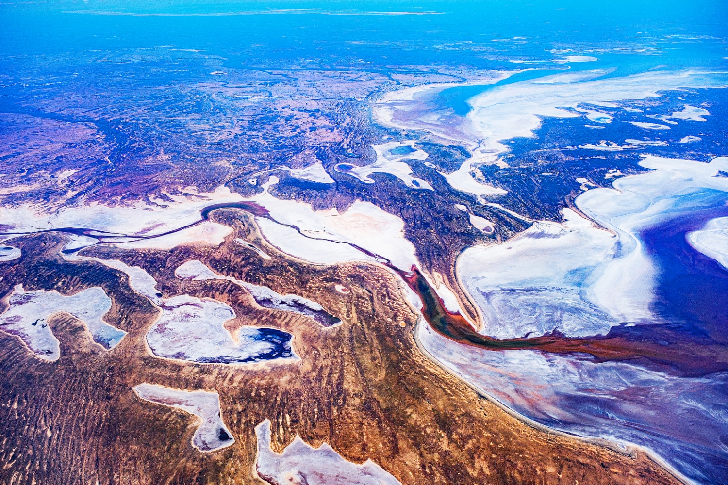 Aerial view of the Australian Outback