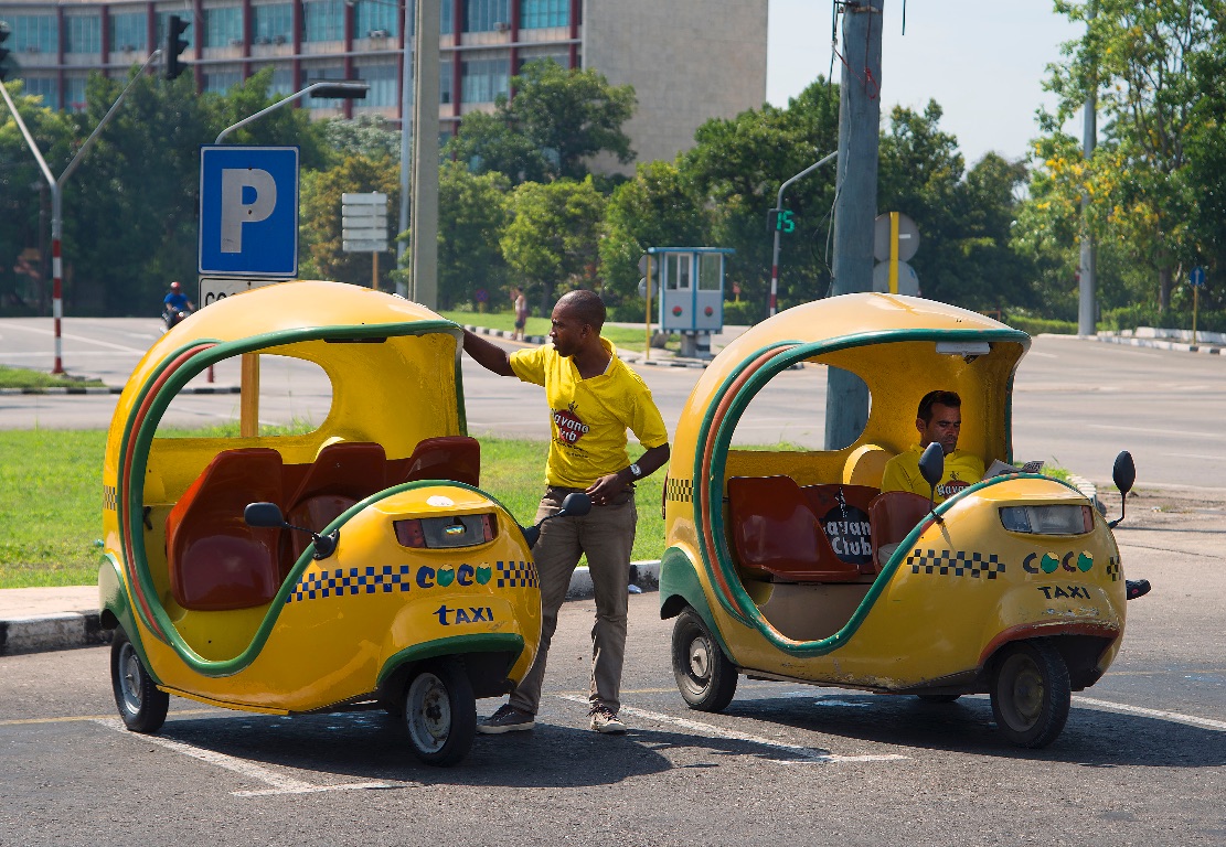 Havana. Coco-taxis