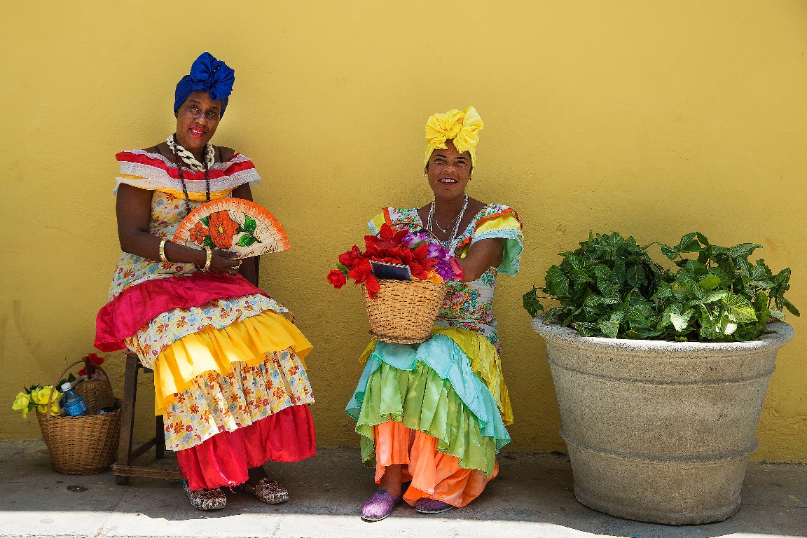 Havana.  Flower sellers