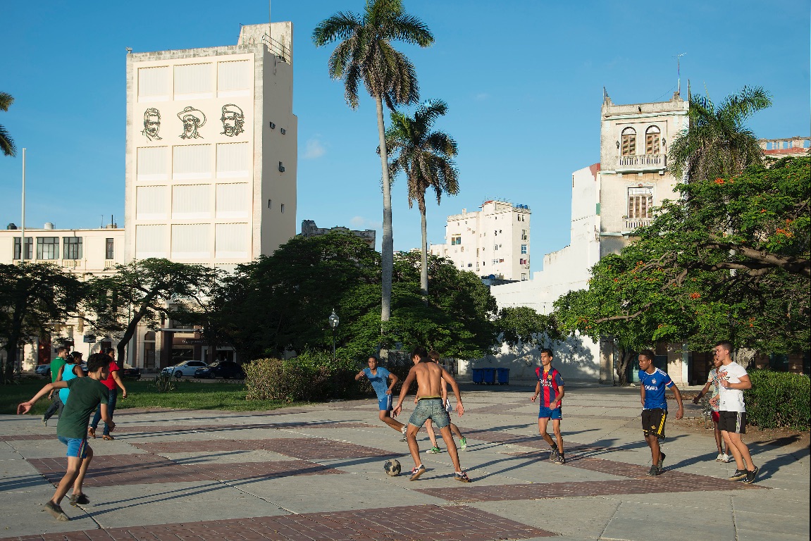 Havana. Street football