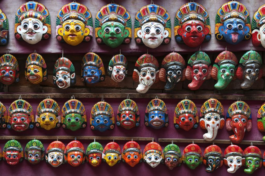 Bhaktapur, masks