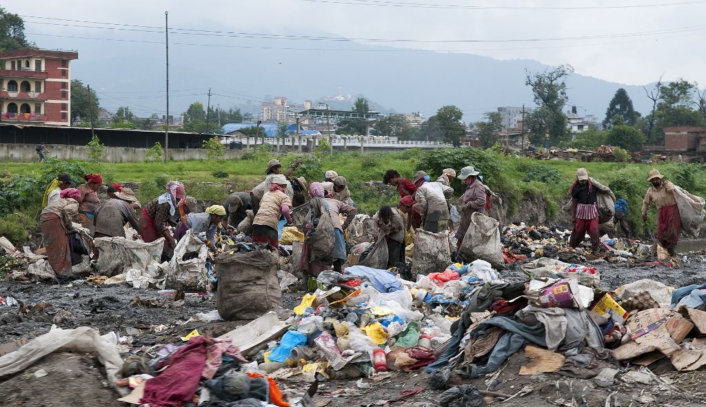 Bhaktapur, trash recycling
