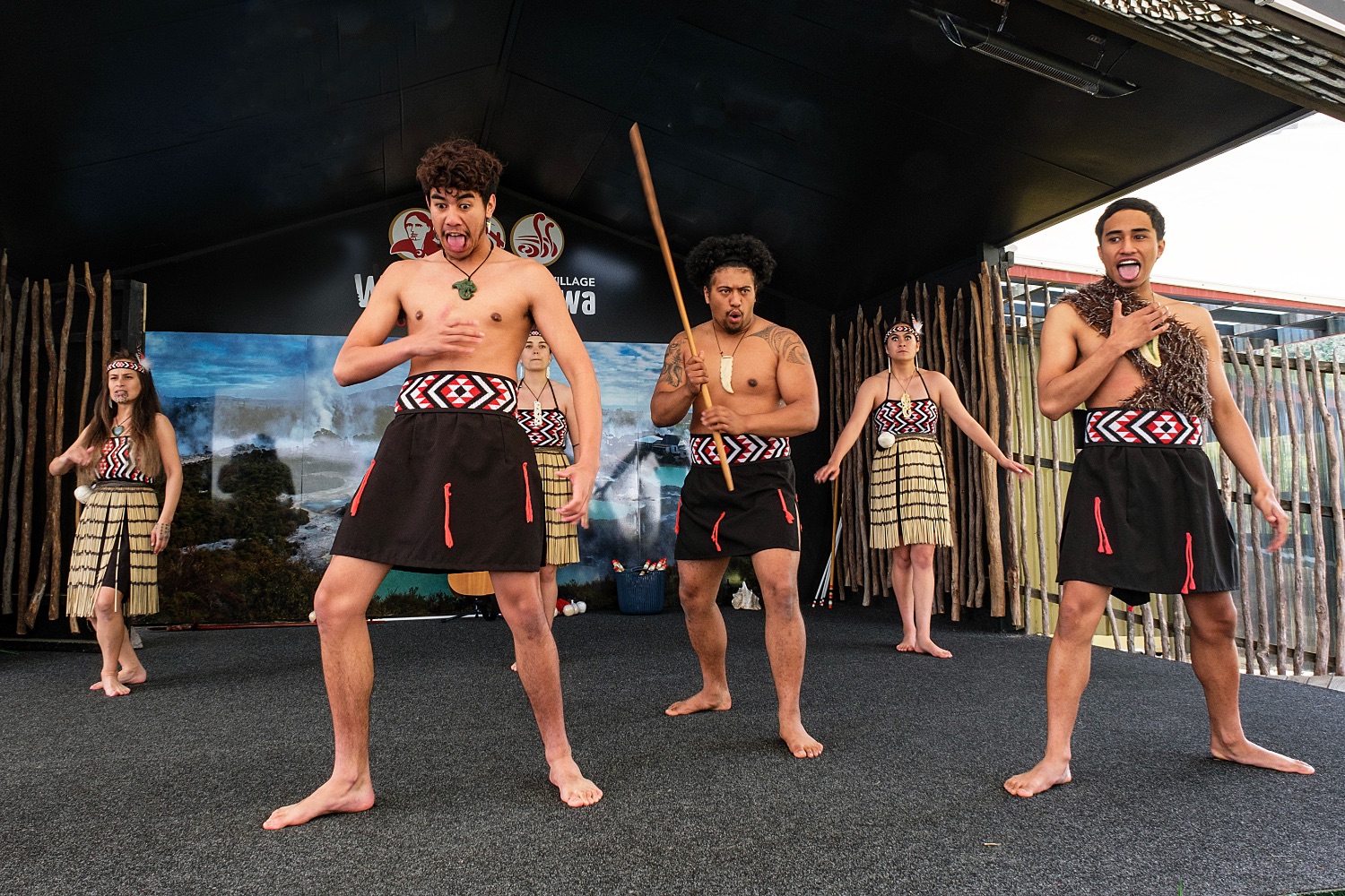 Rotorua, Wakarewarewa, Maori dance