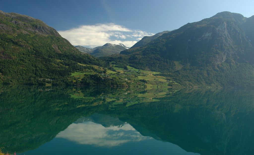 Road from Geiranger to Briksdal
