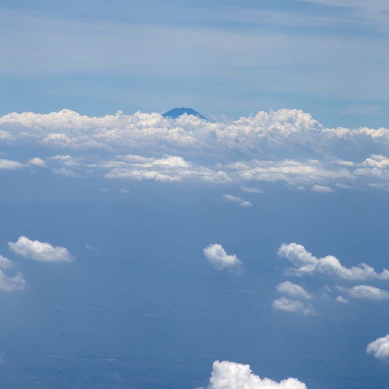 Monte Fuji, vistas desde el avión