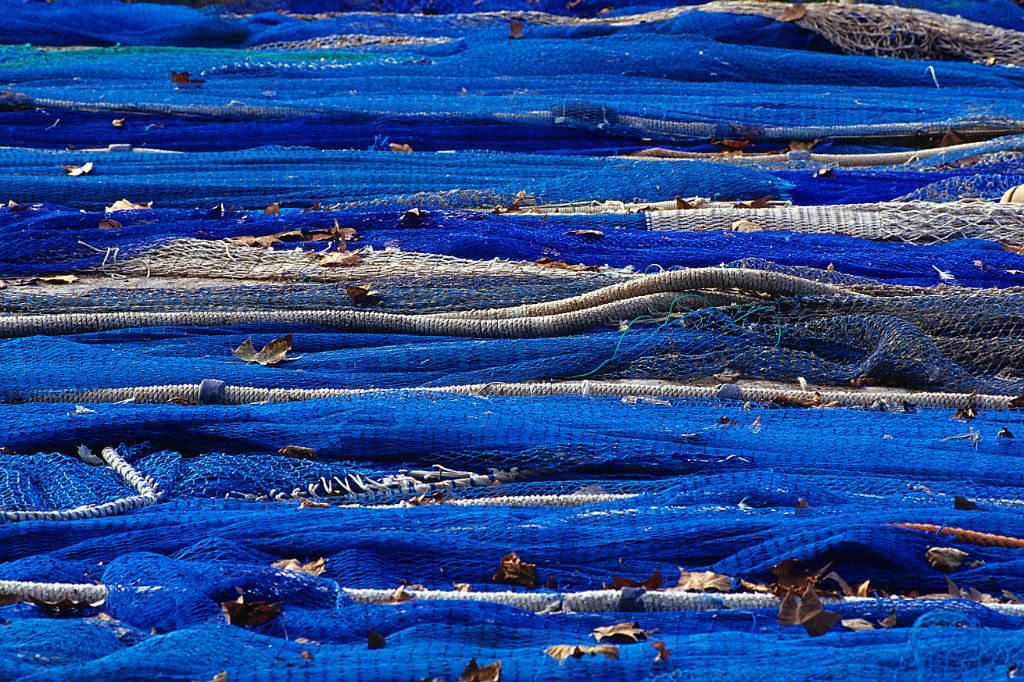 Redes de pesca en Palma de Mallorca, 1999