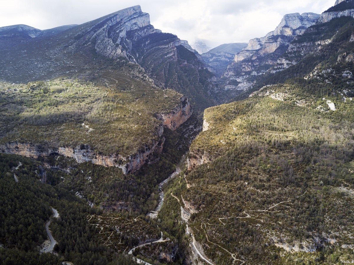 Cañón de Añisclo, vista desde Buerba (Huesca)