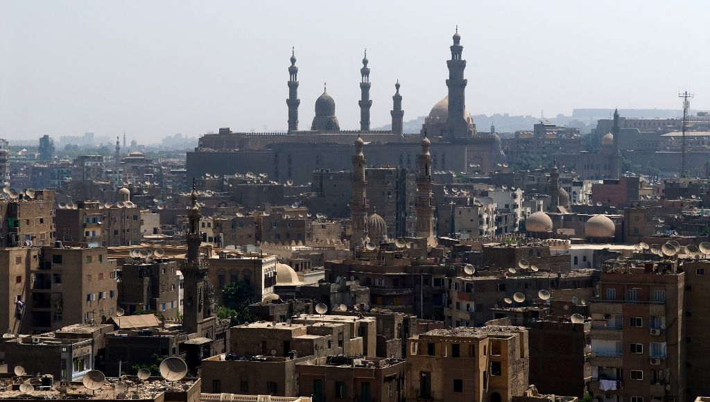El Cairo, vistas desde la mezquita de Ibn Tulun