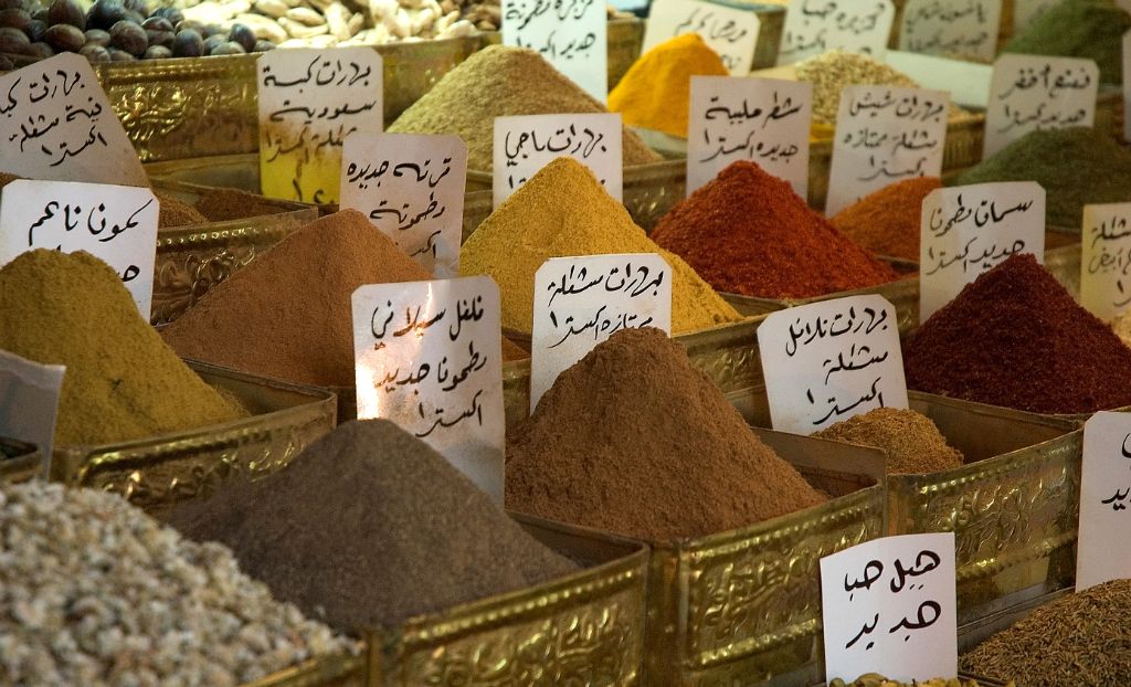 Spices in the souk of Damasco (Syria), 2005