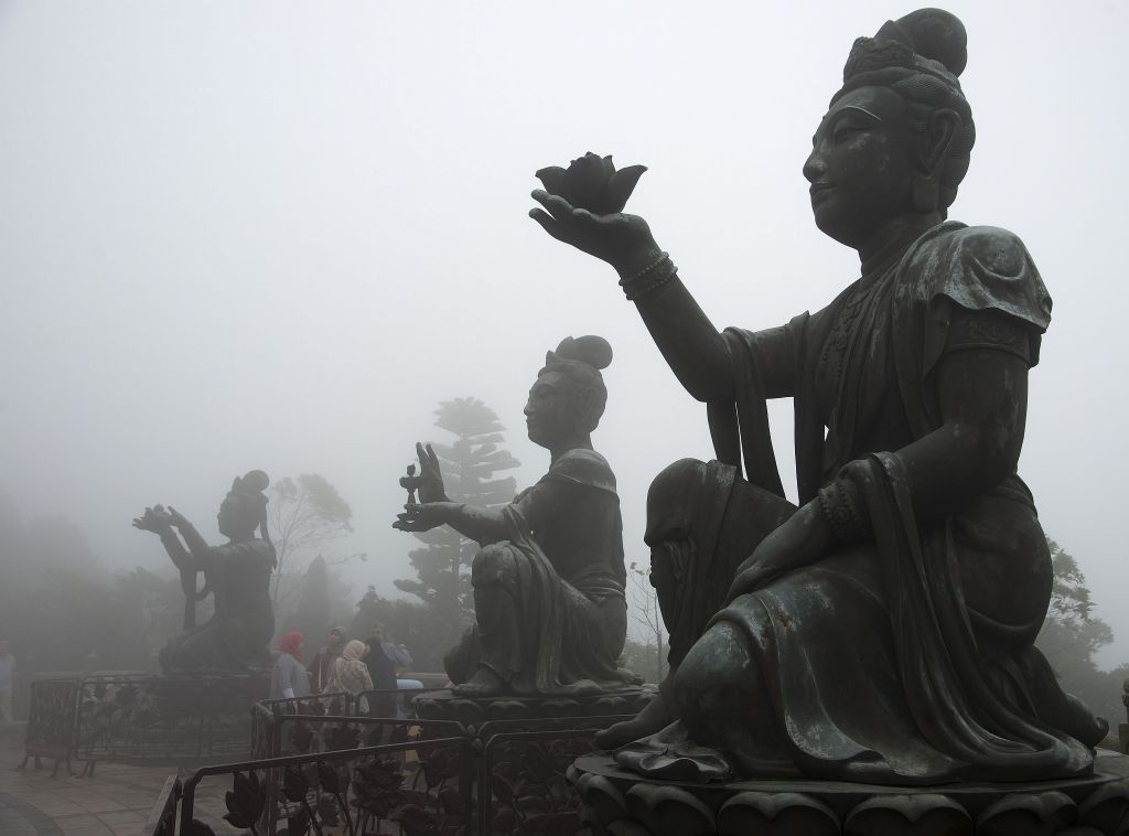 Hong Kong, Lantau Island, Giant Buddha Devas