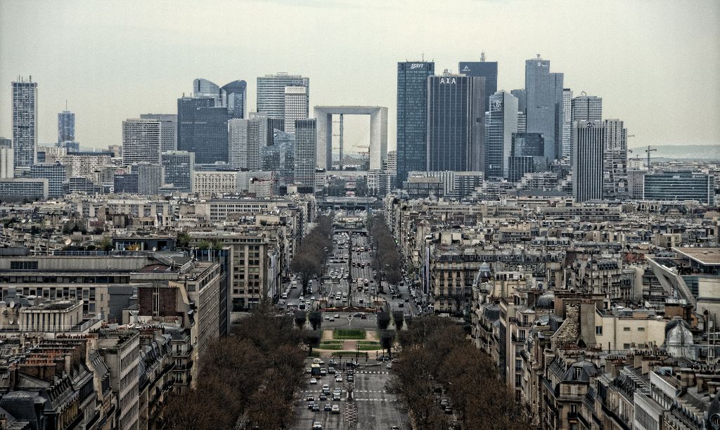 Views from the Arc de Triomphe, la Défense